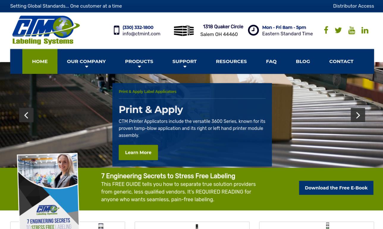 CTM Labeling Systems Labeling Machinery